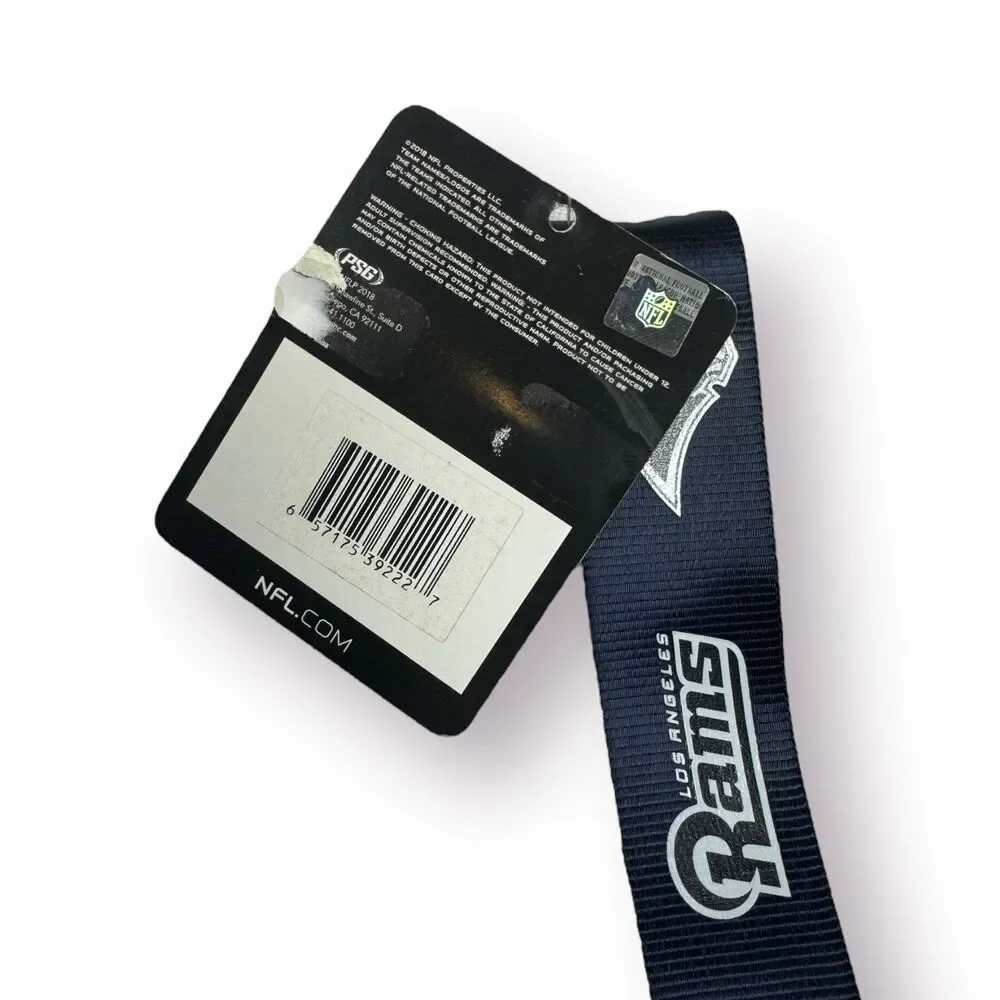 Los Angeles Rams‎ Wristlet Lanyard Keychain Holder Clip
